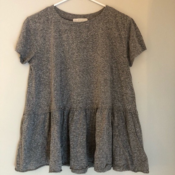 Peplum style grey shirt - Picture 1 of 3